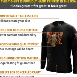 We The People Holsters Cold Undead Hands Long Sleeve Shirt Black New