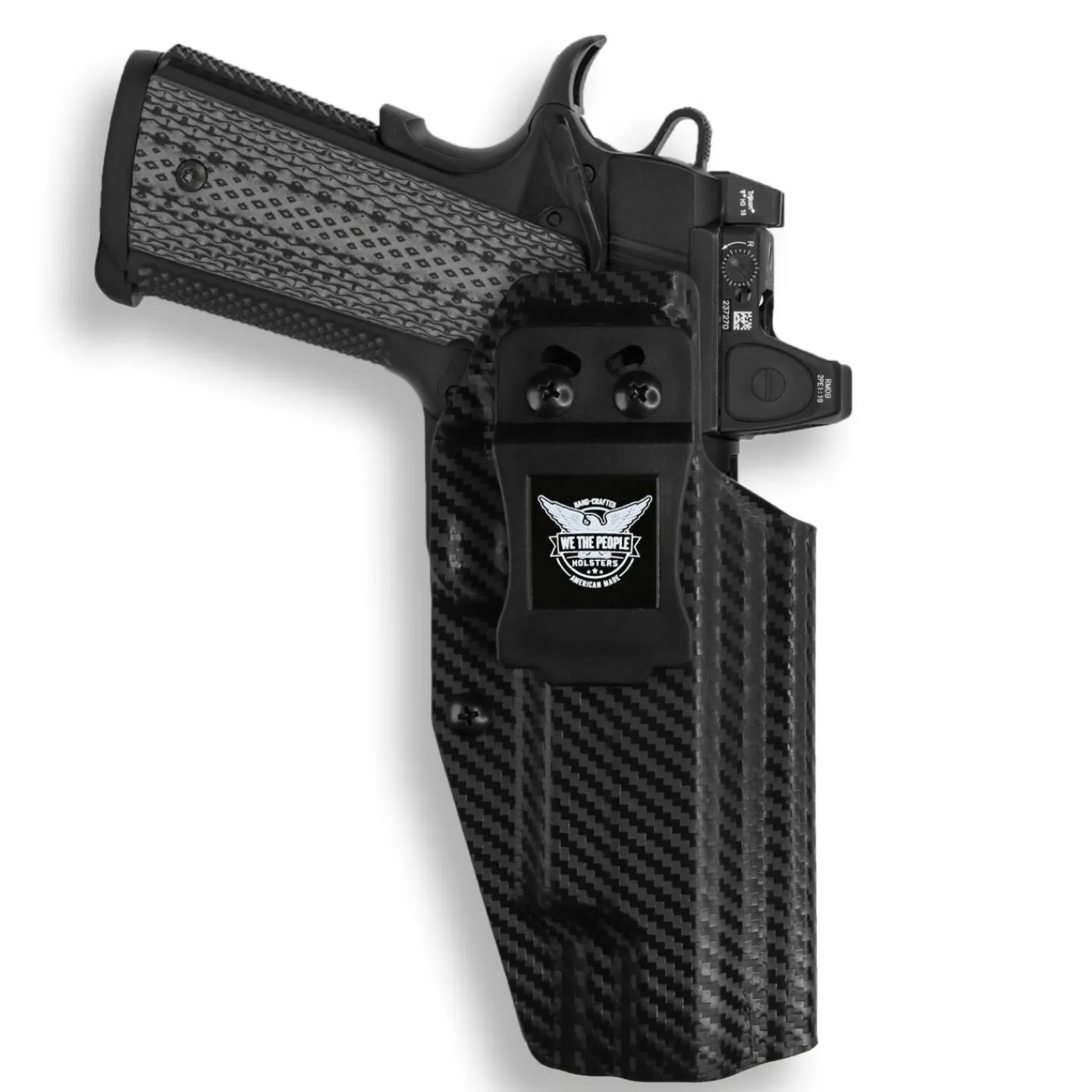 We The People Holsters Colt 1911 5" 45ACP with Rail Only Red Dot Optic Cut IWB Holster