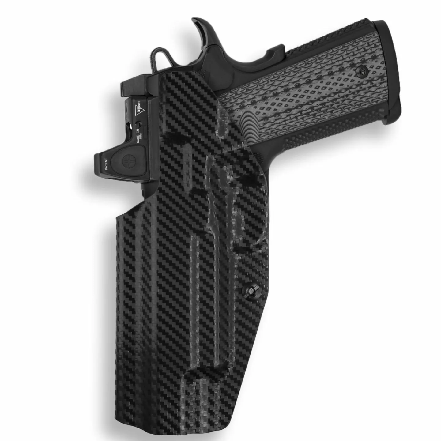 We The People Holsters Colt 1911 5" 45ACP with Rail Only Red Dot Optic Cut IWB Holster