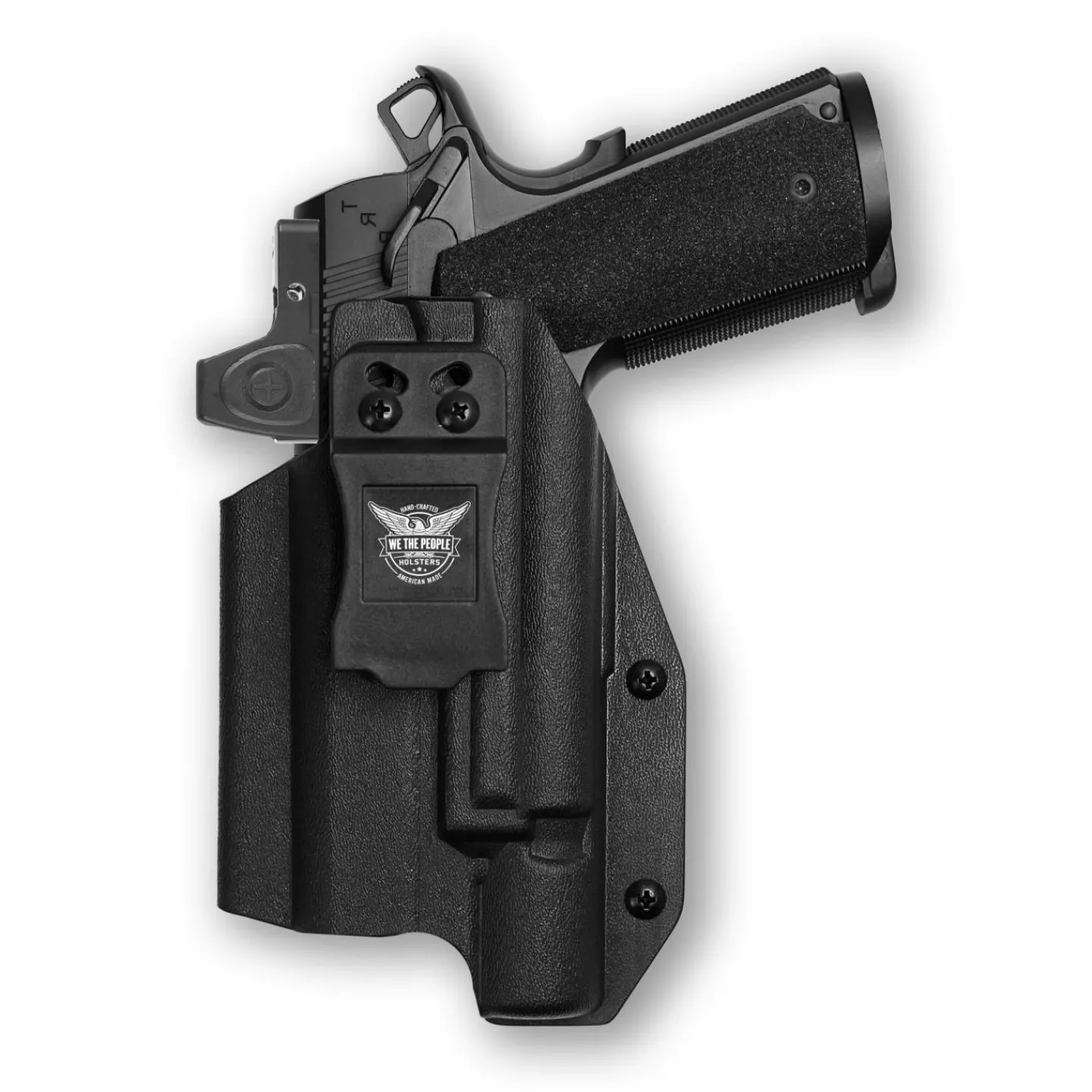 We The People Holsters Colt 1911 4" 45ACP with Surefire X300U-A Light Red Dot Optic Cut IWB Holster New
