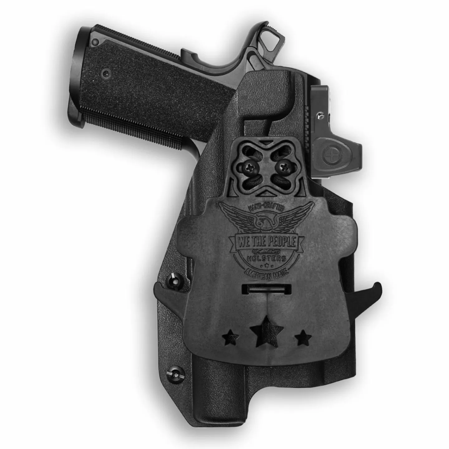 We The People Holsters Colt 1911 4" 45ACP with Surefire X300U-A Light Red Dot Optic Cut OWB Holster Sale