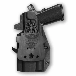 We The People Holsters Colt 1911 5" 45ACP with Surefire X300U-A Light Red Dot Optic Cut OWB Holster Best