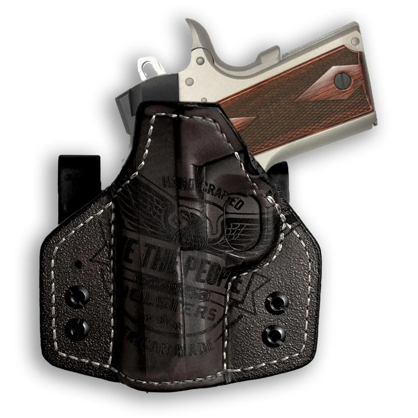 We The People Holsters Colt 1911 3.25" Defender 45ACP with Rail Only Independence Leather IWB Holster Online