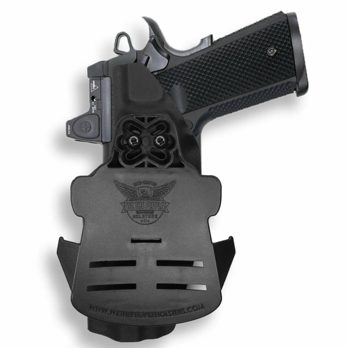 We The People Holsters Colt 1911 5" Government 45ACP No Rail Only Red Dot Optic Cut OWB Holster Sale