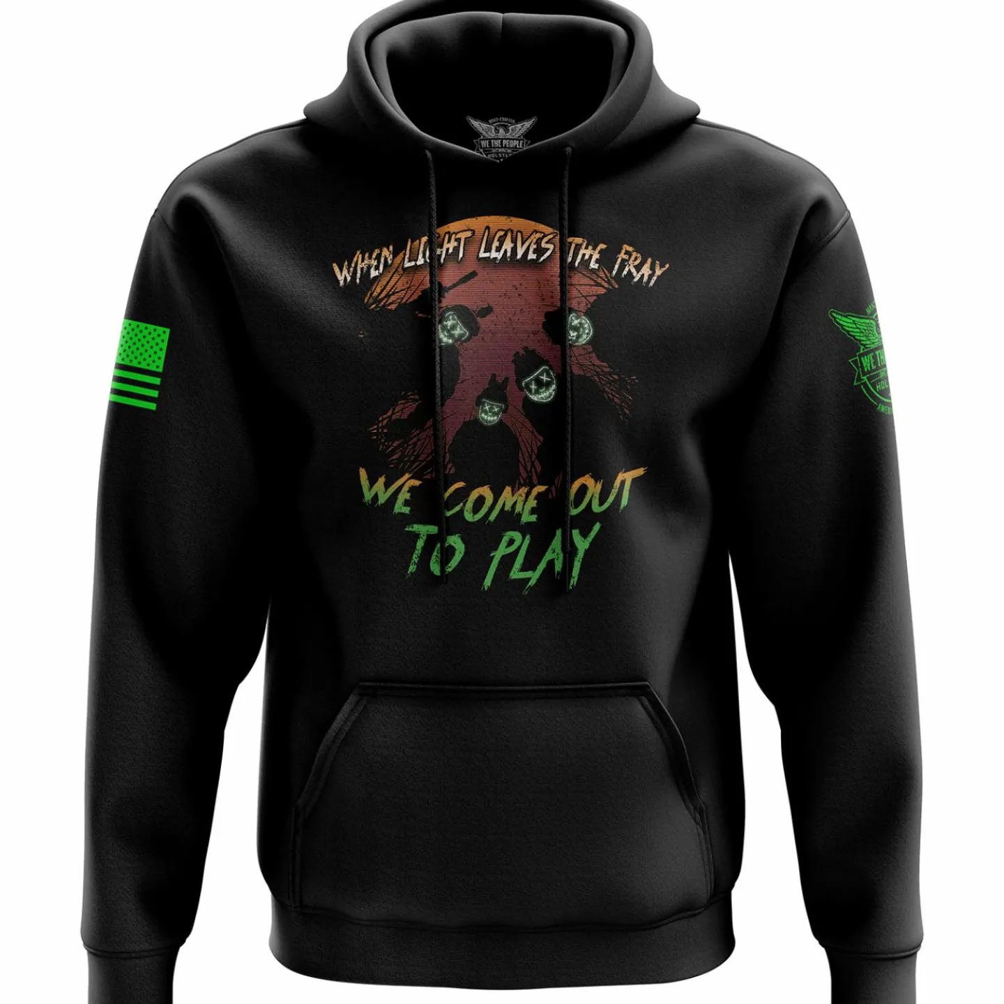 We The People Holsters Come Out To Play Hoodie Black New