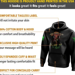 We The People Holsters Come Out To Play Hoodie Black New