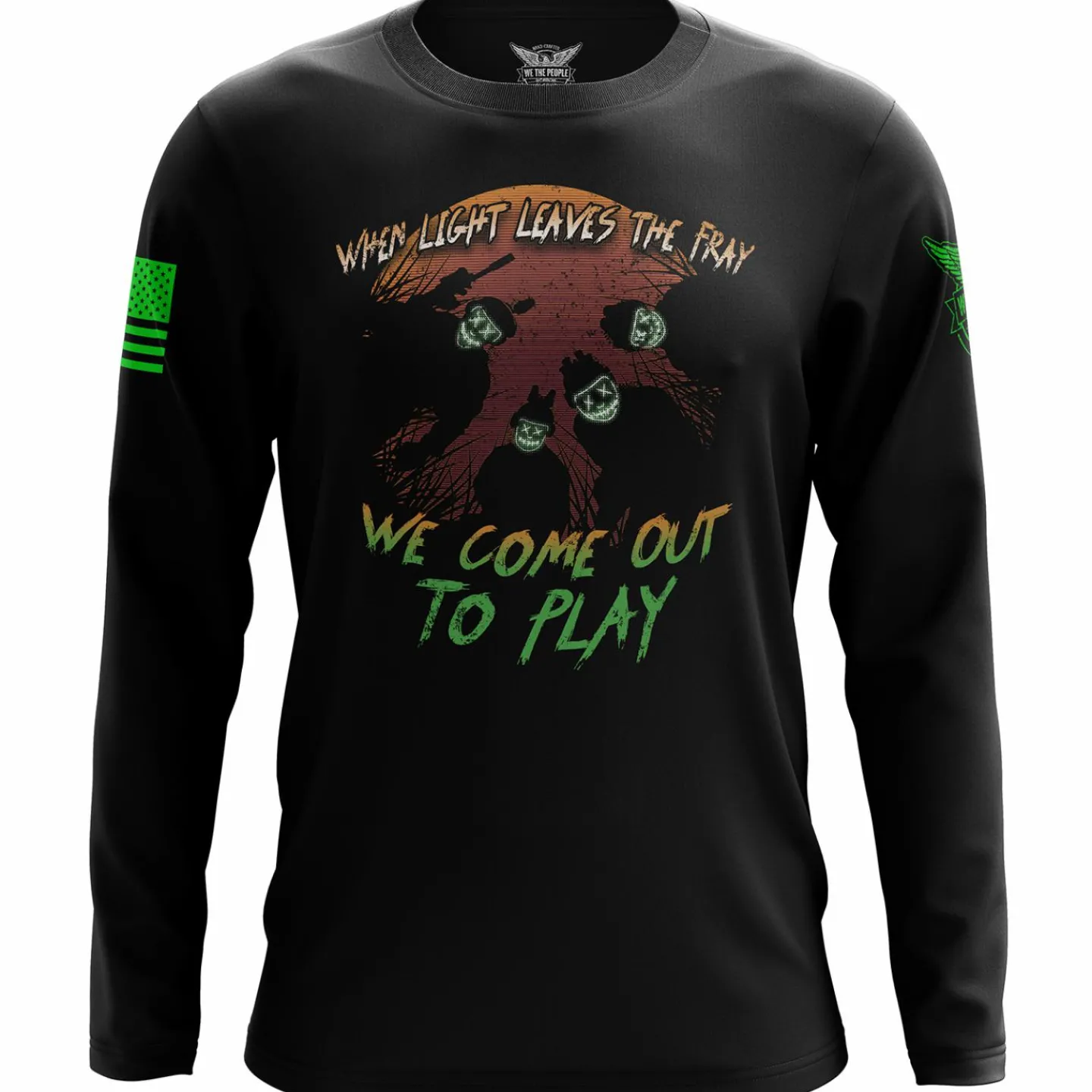 We The People Holsters Come Out To Play Long Sleeve Shirt Black Hot