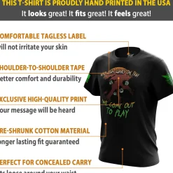 We The People Holsters Come Out To Play Short Sleeve Shirt Black Hot