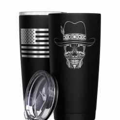 We The People Holsters Cowboy Skull Stainless Steel Tumbler