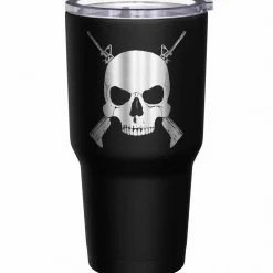 We The People Holsters Cross Rifle Jolly Roger Stainless Steel Tumbler Sale
