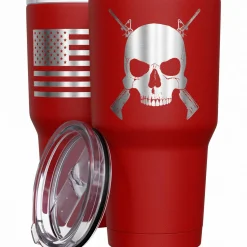 We The People Holsters Cross Rifle Jolly Roger Stainless Steel Tumbler Sale