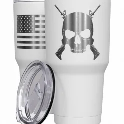 We The People Holsters Cross Rifle Jolly Roger Stainless Steel Tumbler Sale