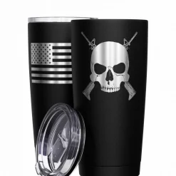 We The People Holsters Cross Rifle Jolly Roger Stainless Steel Tumbler Sale
