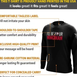 We The People Holsters Cupid's Wingman Long Sleeve Shirt Black Outlet