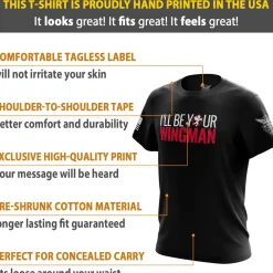 We The People Holsters Cupid's Wingman Short Sleeve Shirt Black New