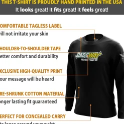 We The People Holsters Dad's Way Long Sleeve Shirt Black