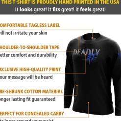We The People Holsters Deadly AF Long Sleeve Shirt Black