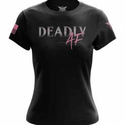 We The People Holsters Deadly AF Women's Short Sleeve Shirt Black Best