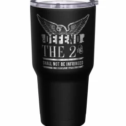 We The People Holsters Defend the 2nd Amendment + American Flag Stainless Steel Tumbler Sale
