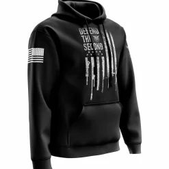 We The People Holsters Defend The Second Flag Hoodie Black Discount