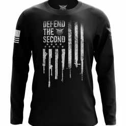 We The People Holsters Defend The Second Flag Long Sleeve Shirt Black Online