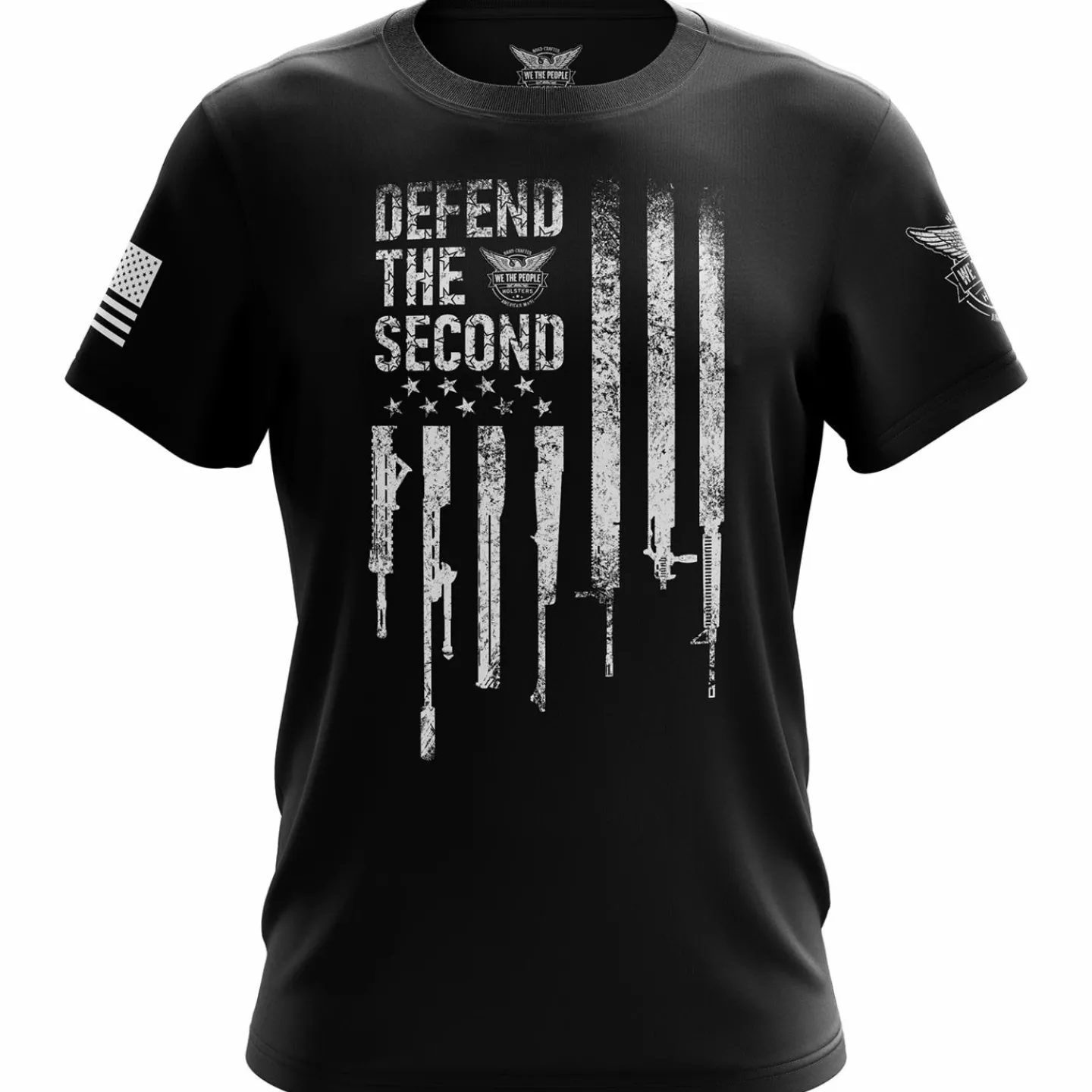 We The People Holsters Defend The Second Flag Short Sleeve Shirt New