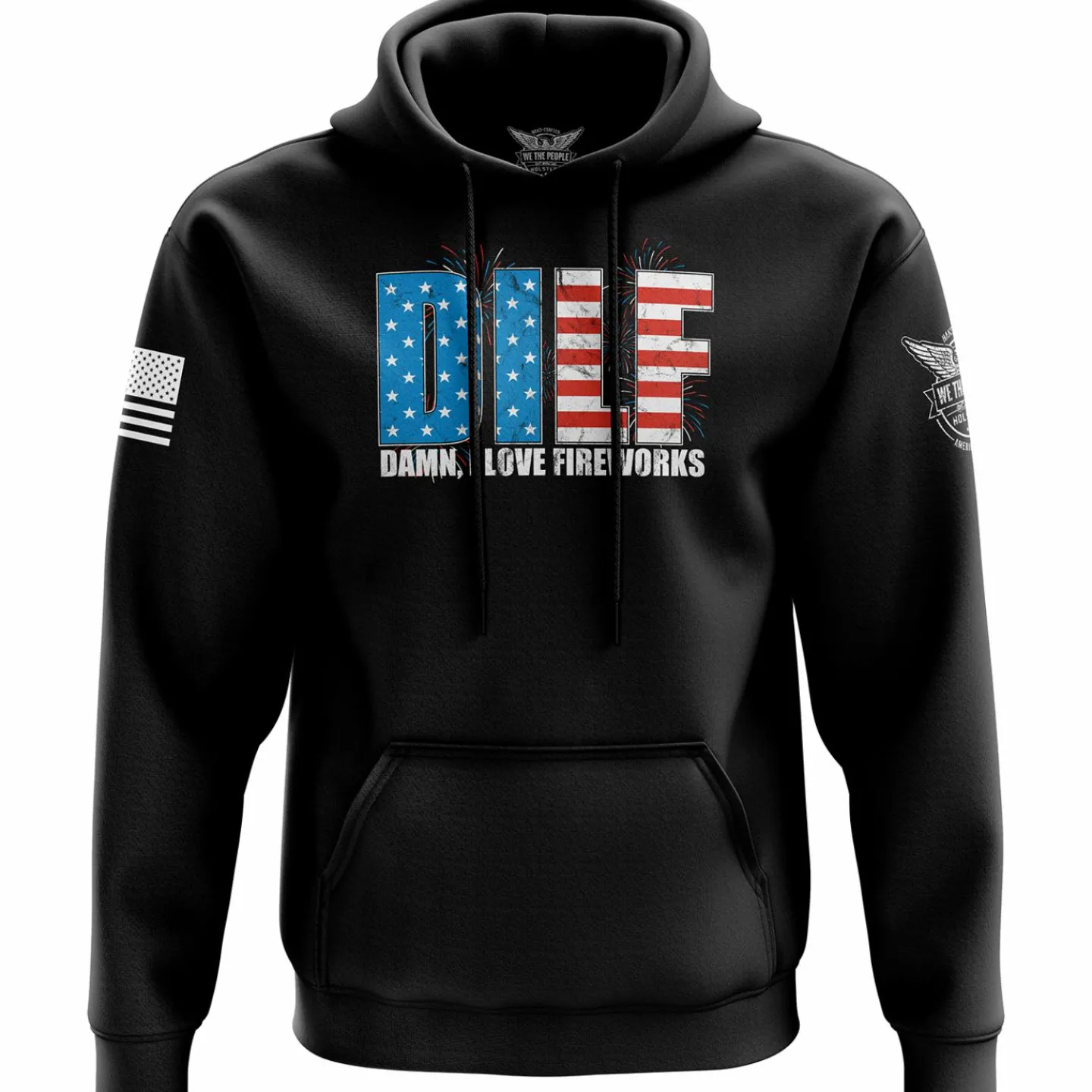 We The People Holsters D.I.L.F. V2 Hoodie Black New