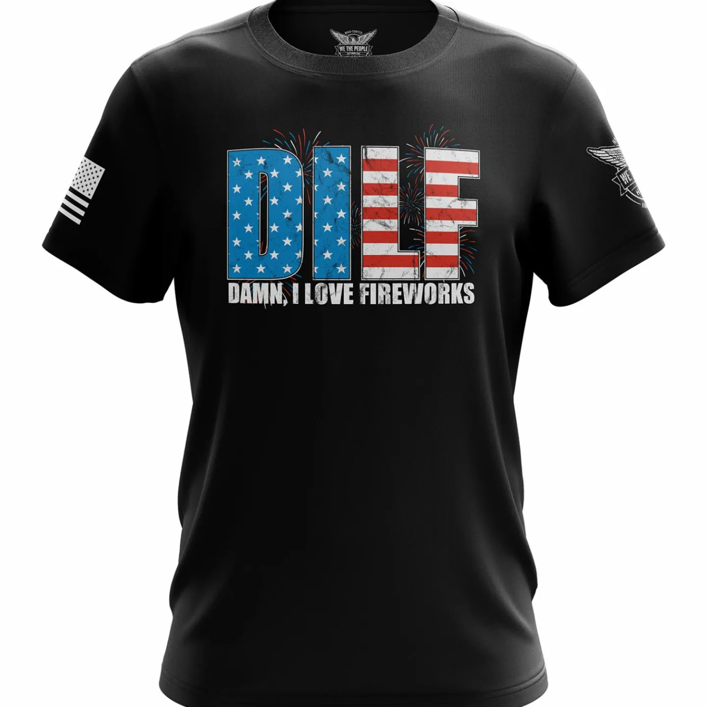 We The People Holsters D.I.L.F. V2 Short Sleeve Shirt Black New