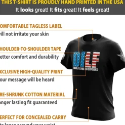 We The People Holsters D.I.L.F. V2 Short Sleeve Shirt Black New