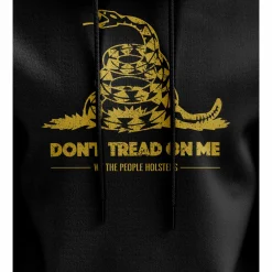 We The People Holsters Don't Tread On Me Gadsden Flag Hoodie Black New