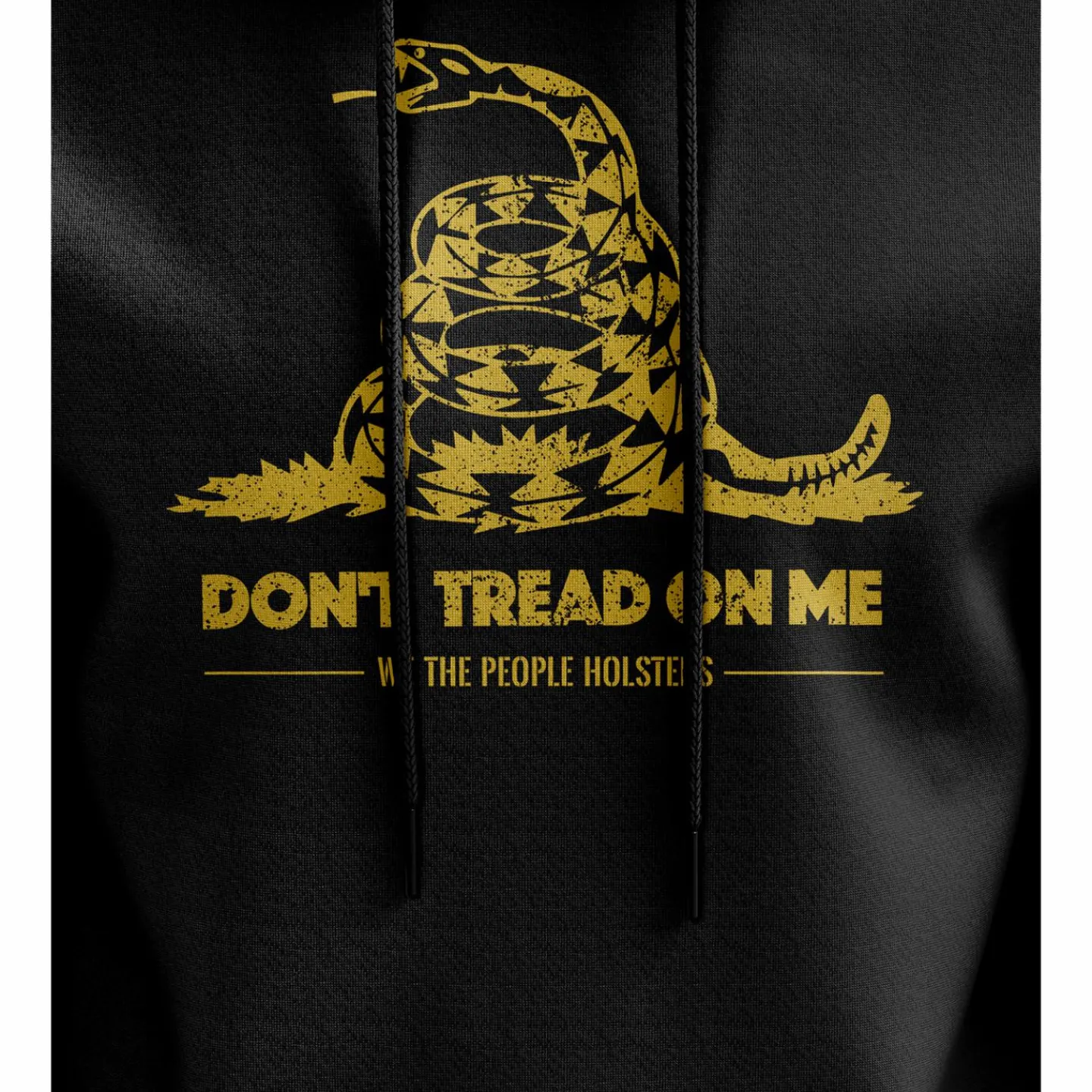 We The People Holsters Don't Tread On Me Gadsden Flag Hoodie Black New