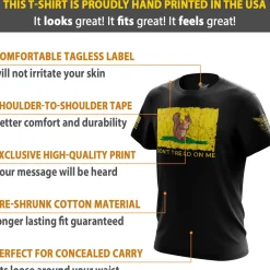 We The People Holsters Don't Tread On Me Squirrel Short Sleeve Shirt Black Best