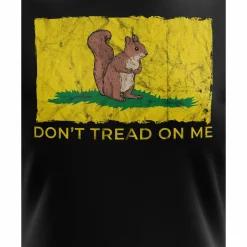 We The People Holsters Don't Tread On Me Squirrel Women's Short Sleeve Shirt Black