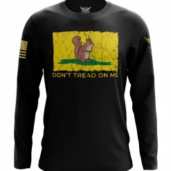 We The People Holsters Don't Tread On Me Squirrel Long Sleeve Shirt Black New
