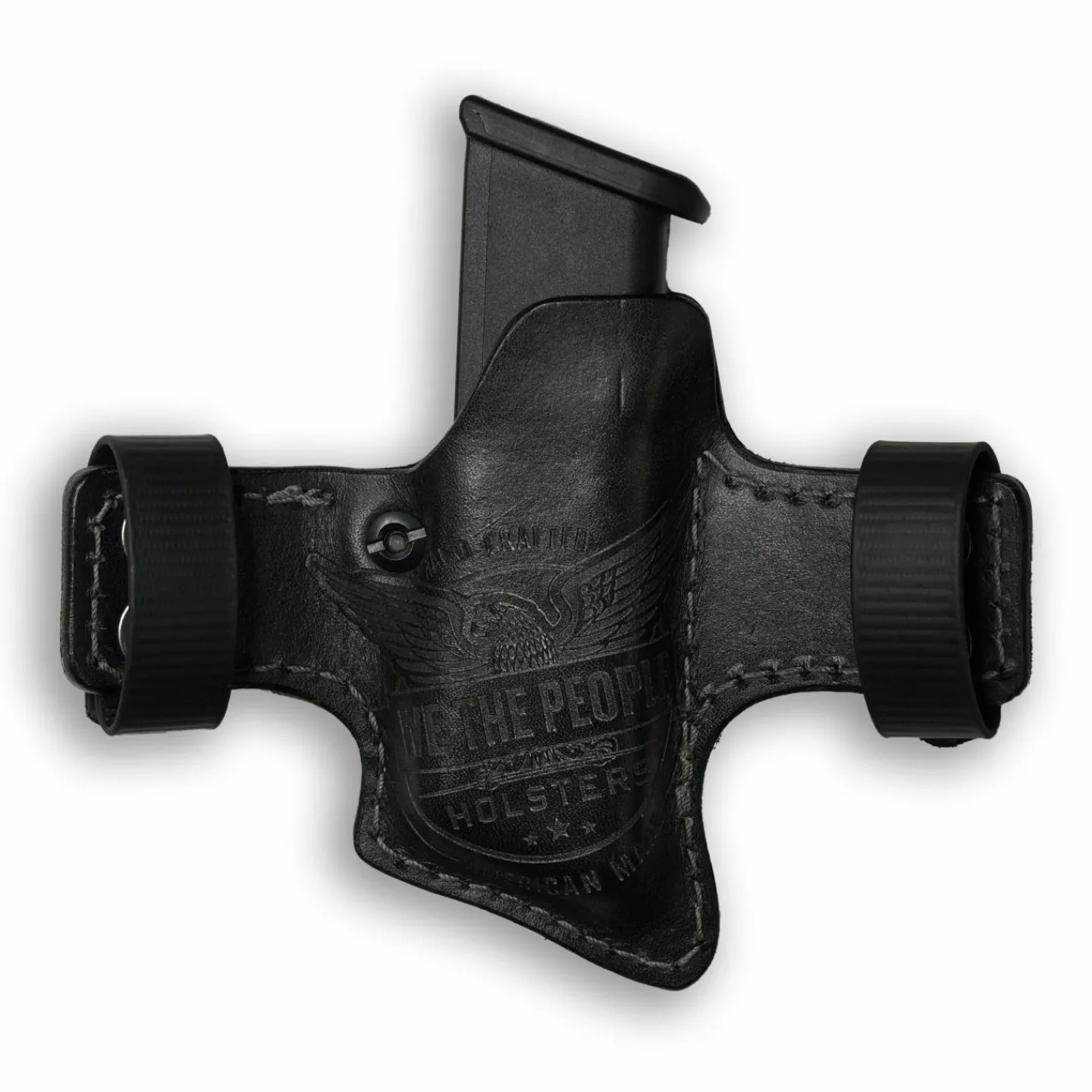 We The People Holsters Double Stack Compact/Full Size 9MM/.40/380 Independence Leather OWB Magazine Carrier / Holster New