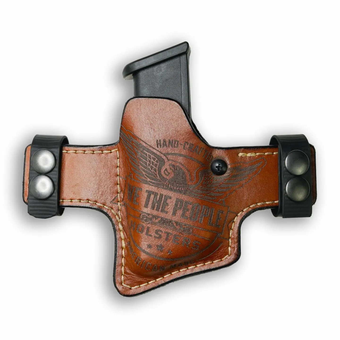 We The People Holsters Double Stack Compact/Full Size 10MM/45 Independence Leather OWB Magazine Carrier / Holster Discount