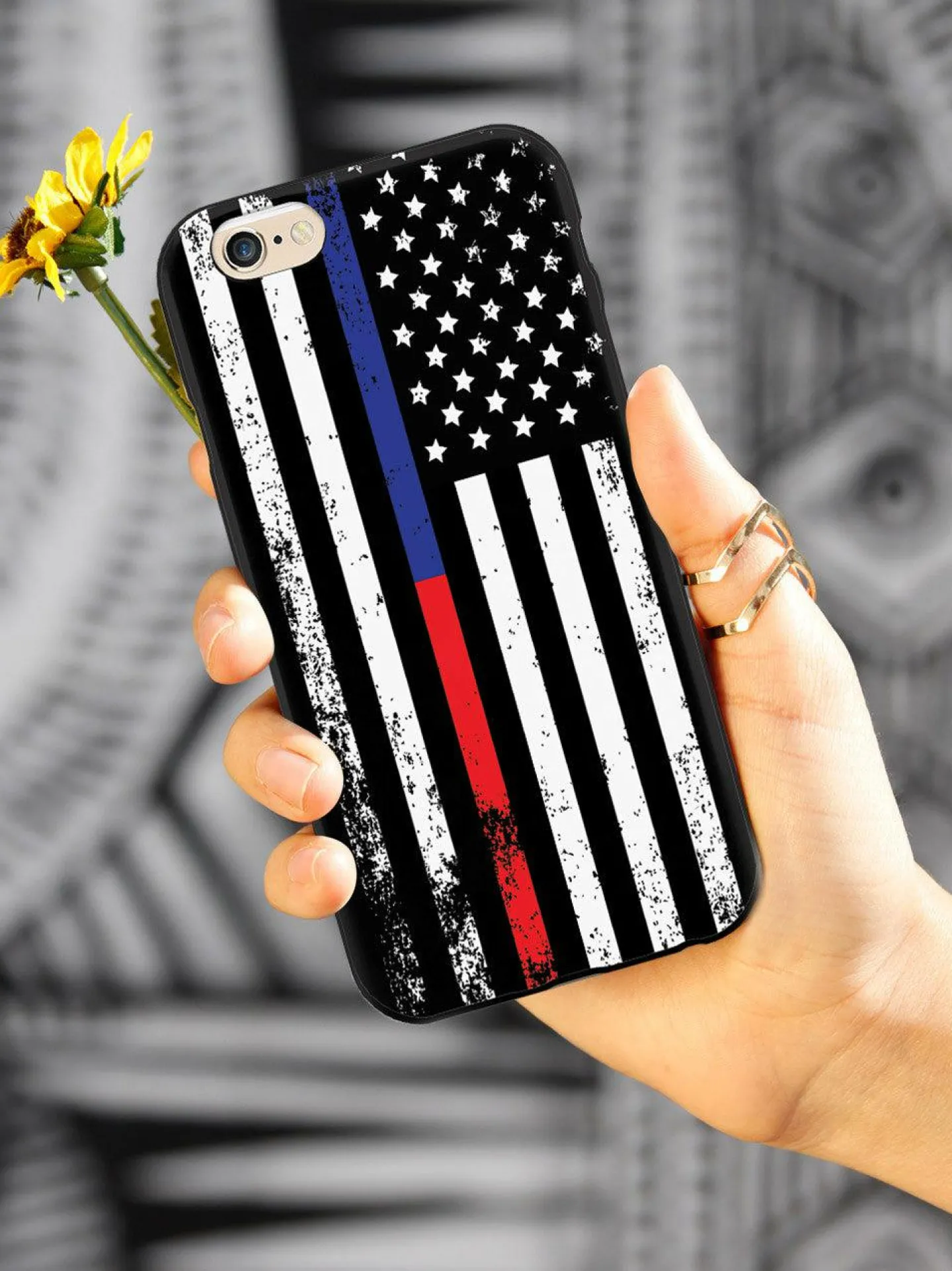 We The People Holsters Downward American Flag - Thin Blue Line & Thin Red Line Case Best