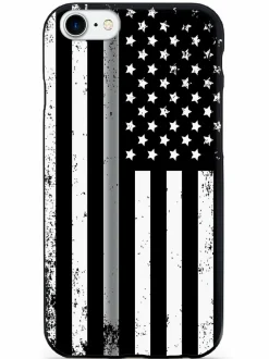 We The People Holsters Downward American Flag - Thin Silver Line Case