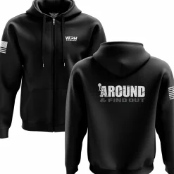 We The People Holsters F Around & Find Out Zip Up Hoodie Black