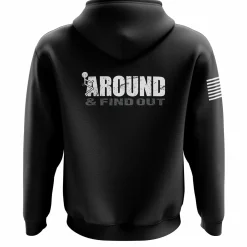 We The People Holsters F Around & Find Out Zip Up Hoodie Black