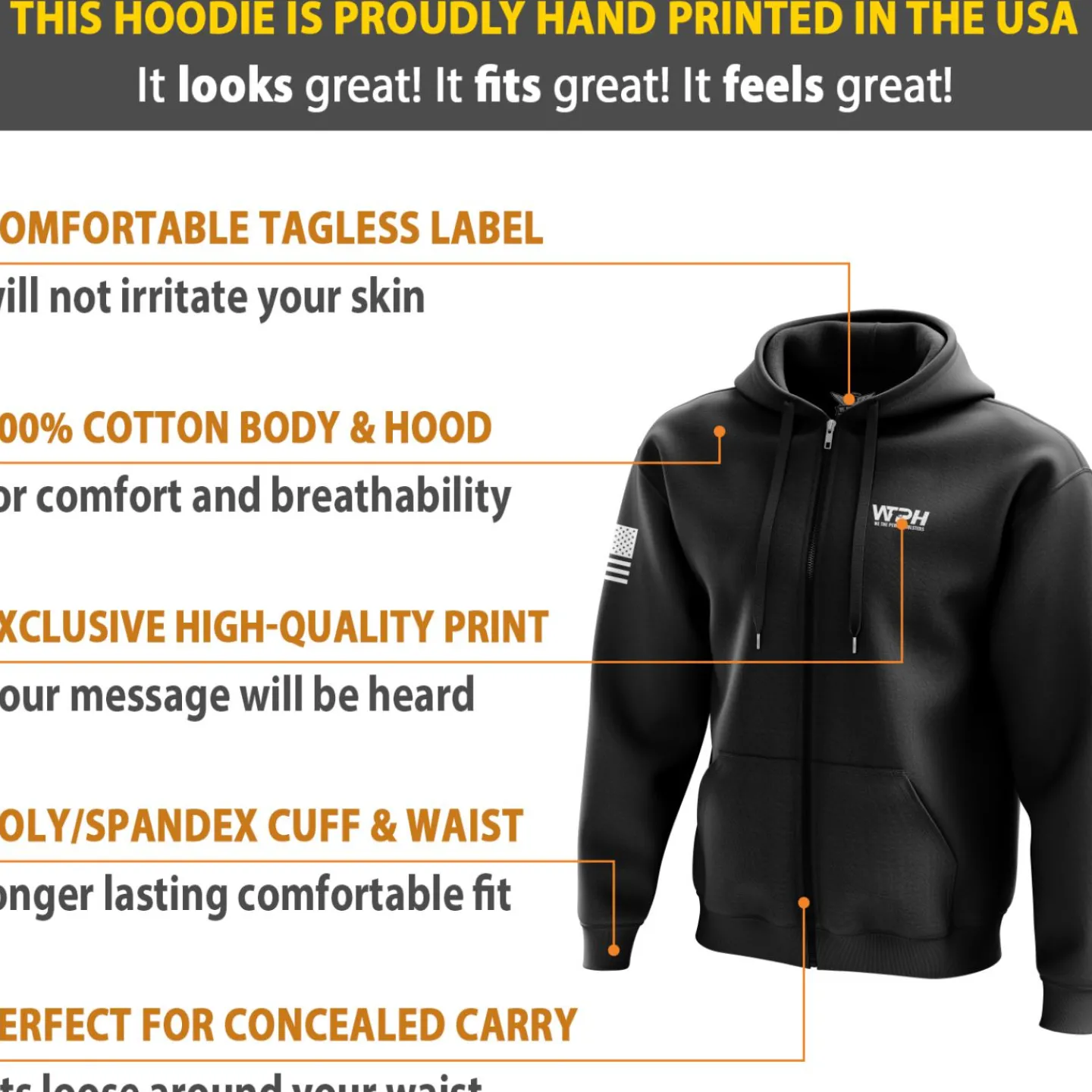 We The People Holsters F Around & Find Out Zip Up Hoodie Black