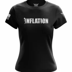We The People Holsters F Inflation Women's Short Sleeve Shirt Black Hot