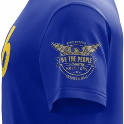 We The People Holsters Fallout Prepper Short Sleeve Shirt Blue Hot