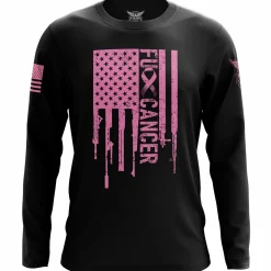 We The People Holsters F-Cancer Long Sleeve Shirt Black Clearance