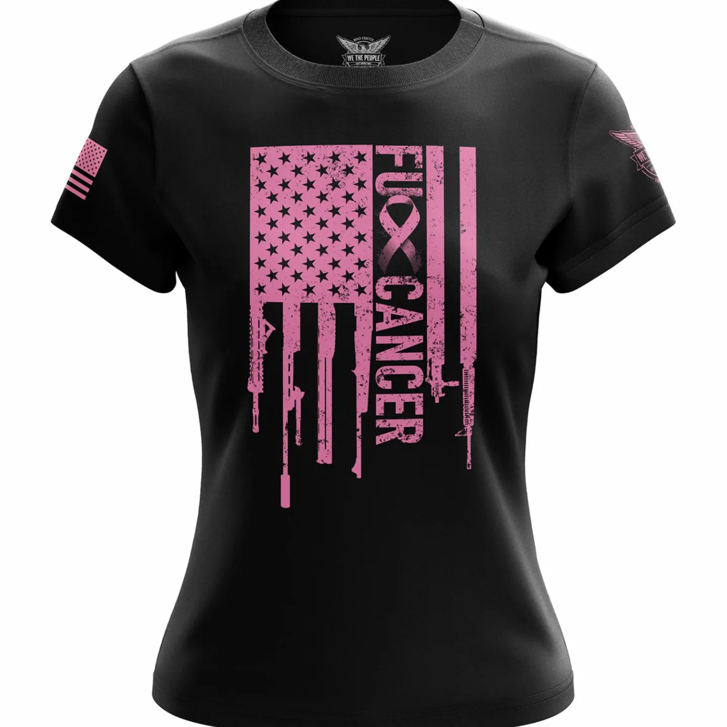 We The People Holsters F-Cancer Women's Short Sleeve Shirt Black Sale