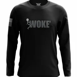 We The People Holsters F'in Woke Long Sleeve Shirt Black Hot