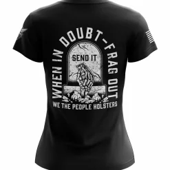 We The People Holsters Frag Out Women's Short Sleeve Shirt Black New
