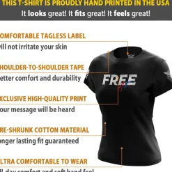 We The People Holsters Free AF Women's Short Sleeve Shirt Black Sale