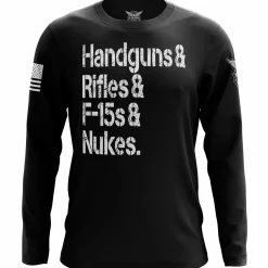 We The People Holsters Freedom Checklist Long Sleeve Shirt Black New