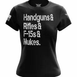 We The People Holsters Freedom Checklist Women's Short Sleeve Shirt Black Clearance